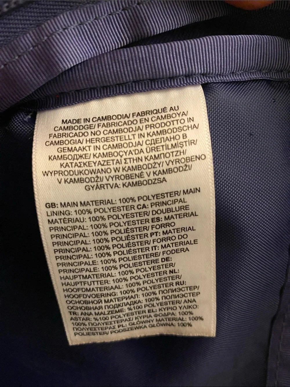 The North Face youth court Jester Backpack purple and black